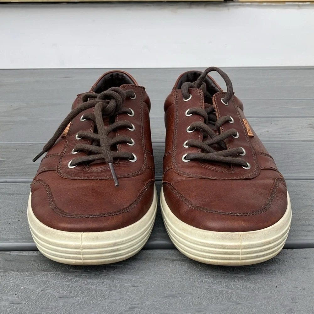 Econ Men's Soft 7 Danish Design Leather Sneakers Brown Size EU 47/US 13/13.5